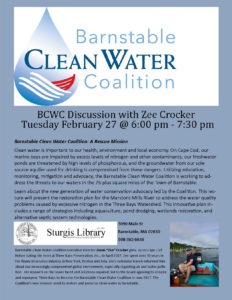 Barnstable Clean Water Coalition Discussion flyer